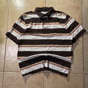 Vintage y2k kirra surf shirt Polo Striped Size L in Mens